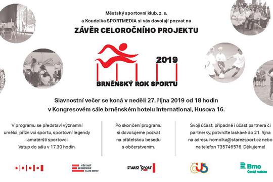 Závěr celoročního projektu Brněnský rok sportu 2019